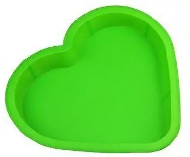 Big Heart Flexible Silicone Baking Molds Cake Mould Bread Loaf Pans 10 Inches | Дом и сад