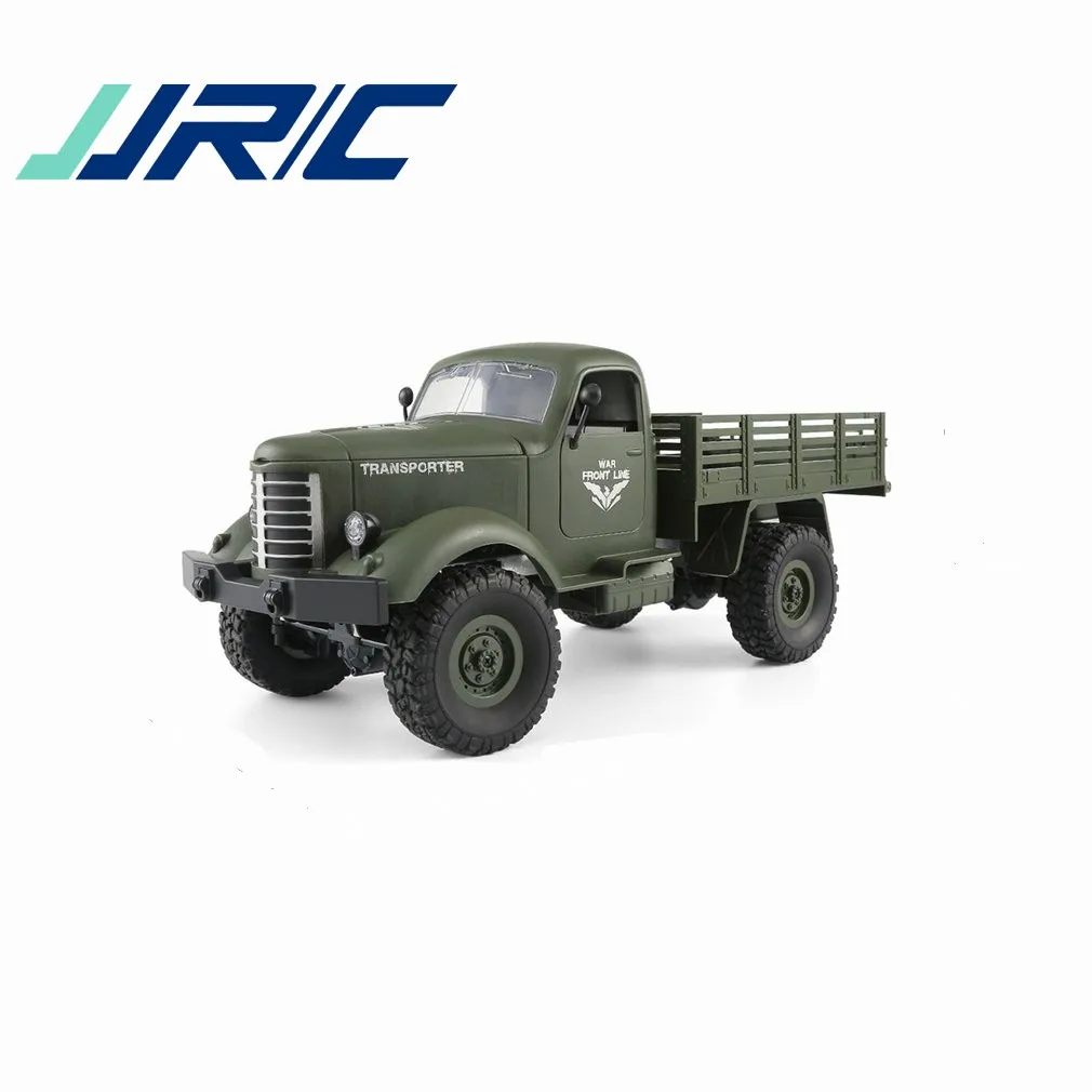 

JJR/C RC Truck Q61 1/16 2.4G 4WD RC Off-Road Military Truck Remote Control Vehicle for Children Gift Kids Toy