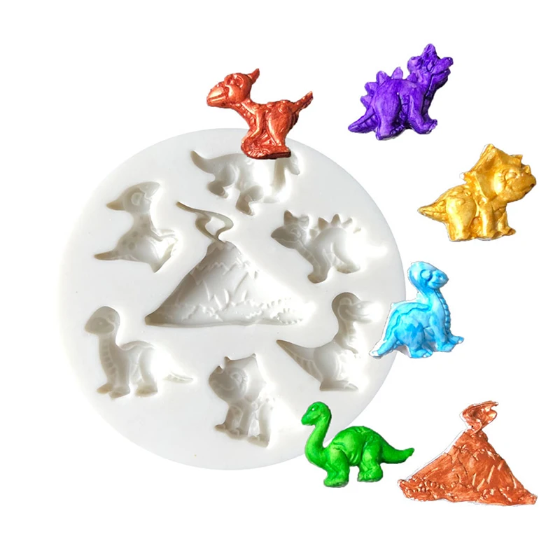 DIY Bakeware Chocolate Mould Silicone Dinosaur Cake Mold Fondant Mold