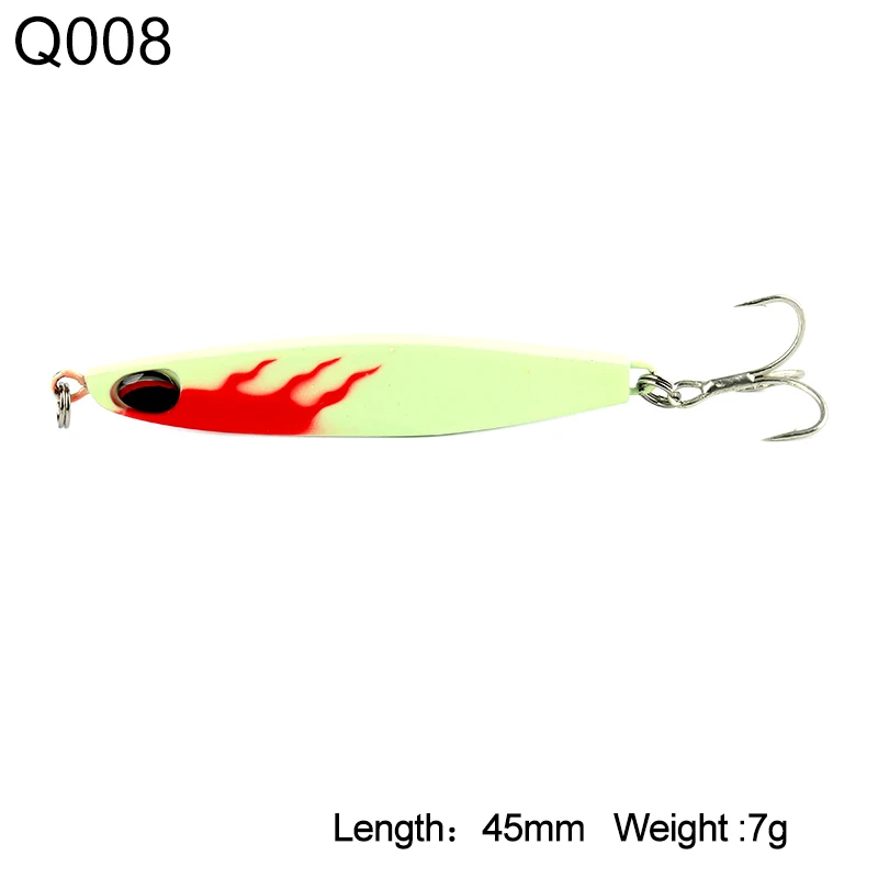 Kingdom Search Jigging Spoon Fishing Lures Hard Baits 1PC Full Aqueous Layer Metal Lure Model 4001 Fishing Tackle - Цвет: 4001-45mm-7g-Q008