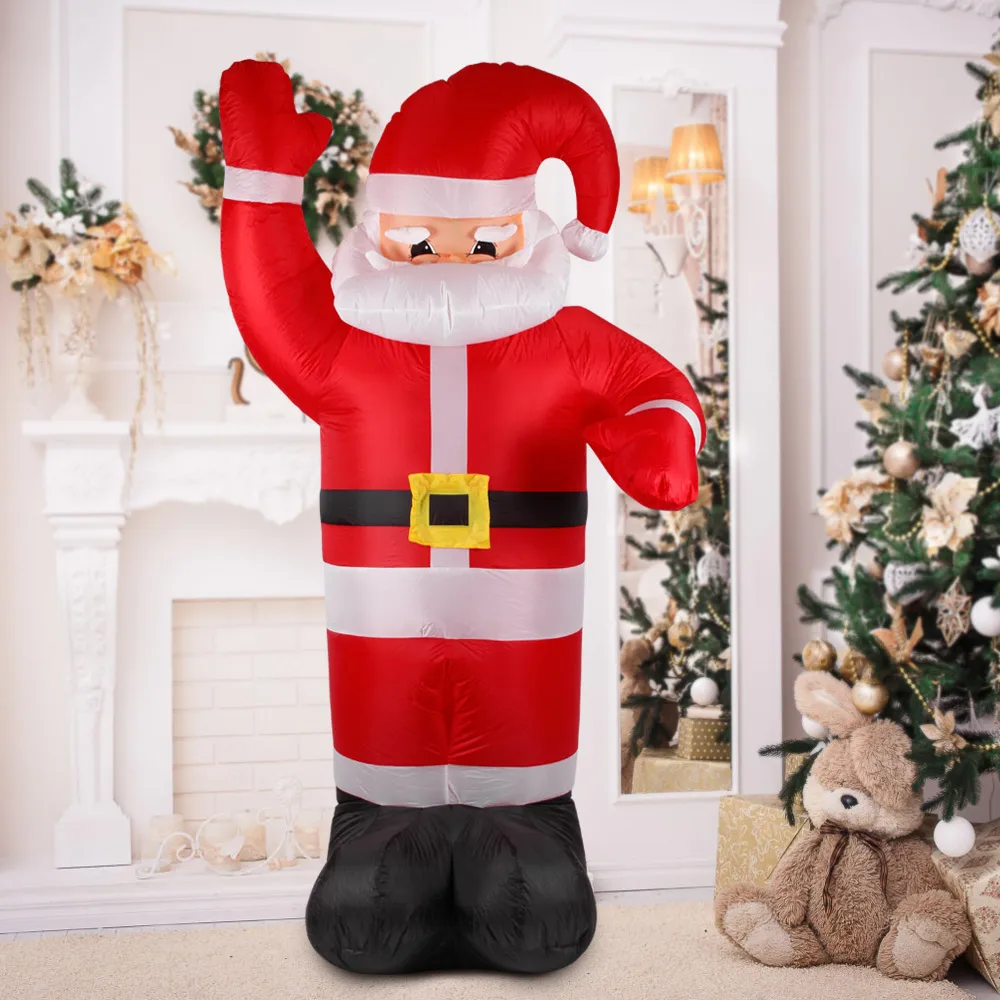 stuffed santa claus for outdoors