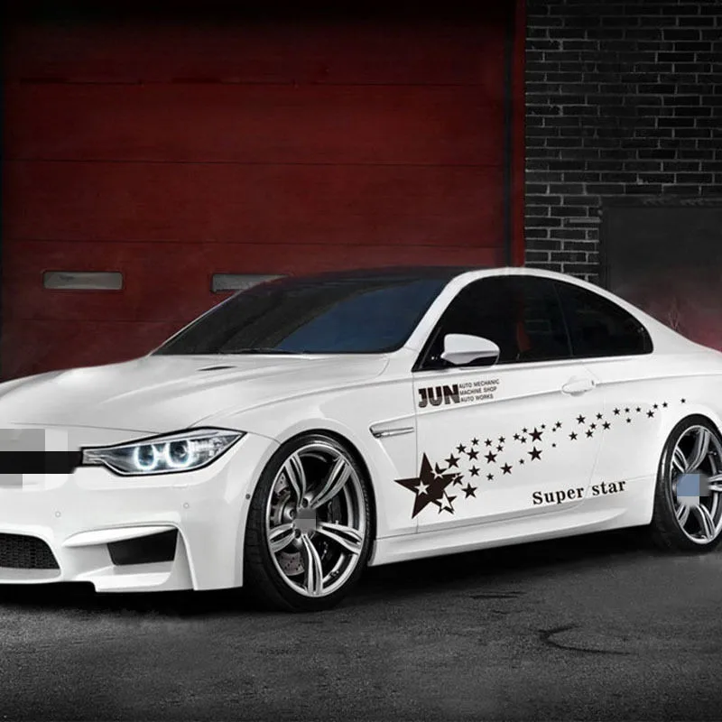 1 Pair Many Stars Universal Car Sticker Star Patterns Auto Sport Styling Vinyl Car Classic Body Sti