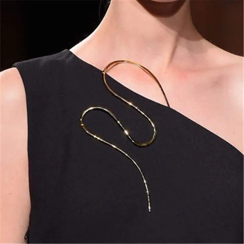 

New Fashion Simple Design Snake twining Brooches For Women Jewelry 1372