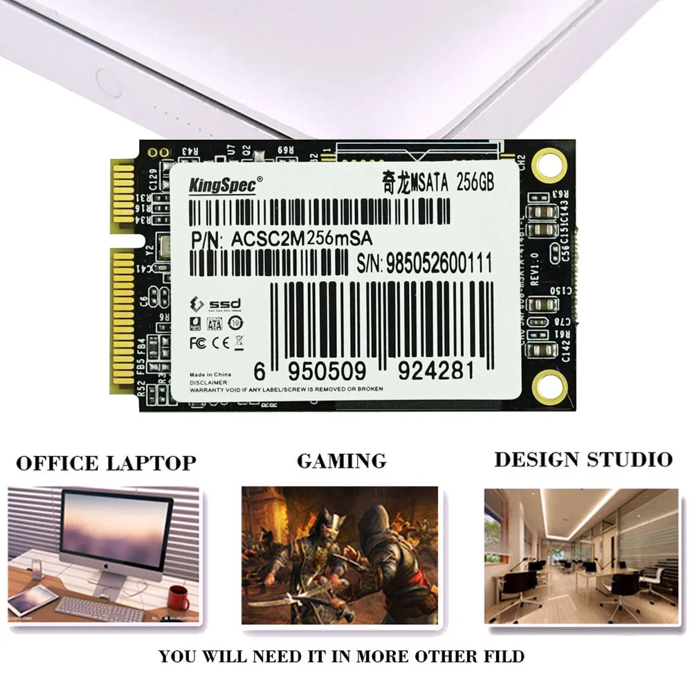 Kingspec Mini PCIE MSATA SATA III II SSD 64 Гб MLC HDD для Dell M4500 M6400 Acer 722 W500 HP Envy IBM S430 Lenovo Y460 V|ssd 64gb|msata sata