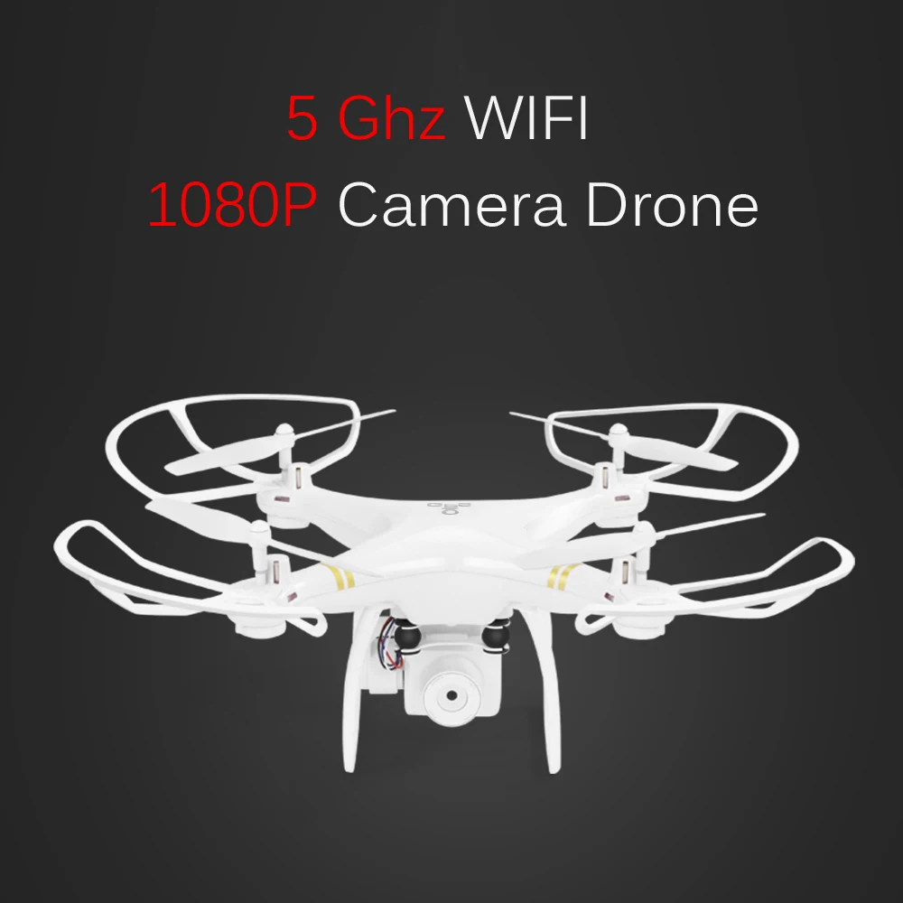 5G Wifi gps RC Дроны с камерой 1080P gps позиционирование высота удерживайте следуя за мной Квадрокоптер Дрон Профессиональный долгое время полета - Цвет: white-1080p-5G