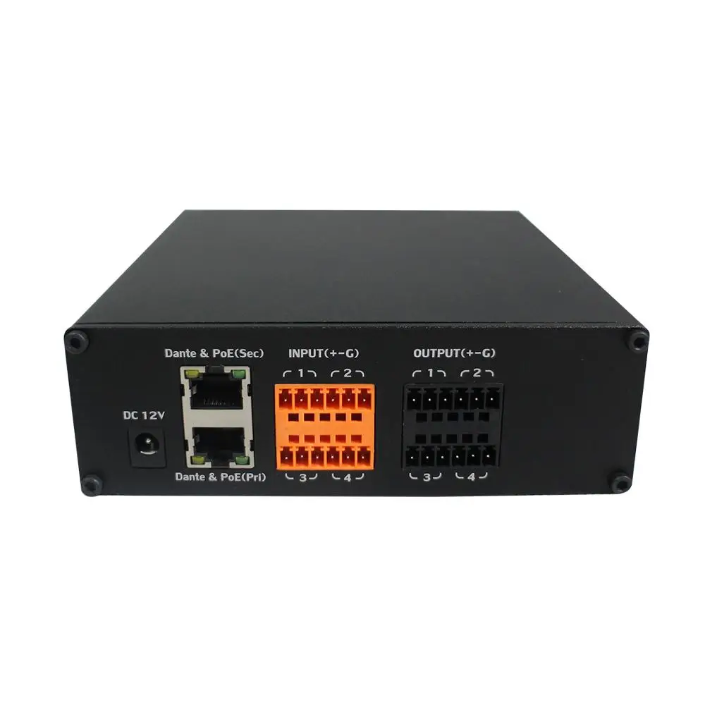4 in 4 out professional mini Dante audio Converter
