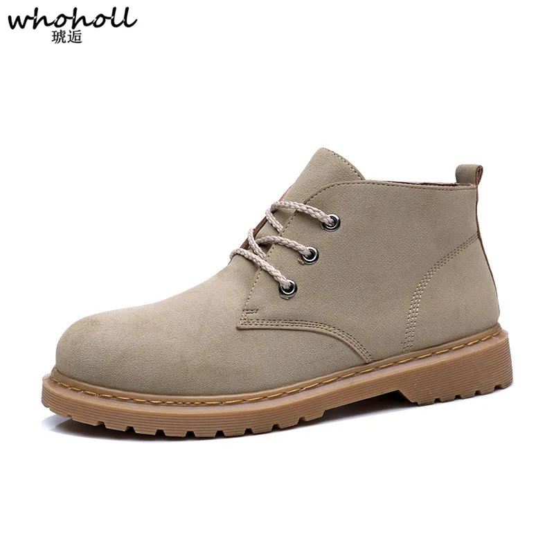 

WHOHOLL Brand 2019 Men Boots Genuine Leather Fashion Martin Chelsea Ankle Boots Casual Boots Crocodile Formal Shoes Men High Top
