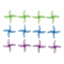 Multi-color Translucent Propellers for JJRC H36/Eachine E010/Blade Inductrix Micro Drone 12pcs