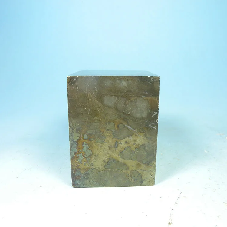 Высокоплотный полированный большой шестигранный Пирит минеральные образцы минеральные декоративные изделия украшения