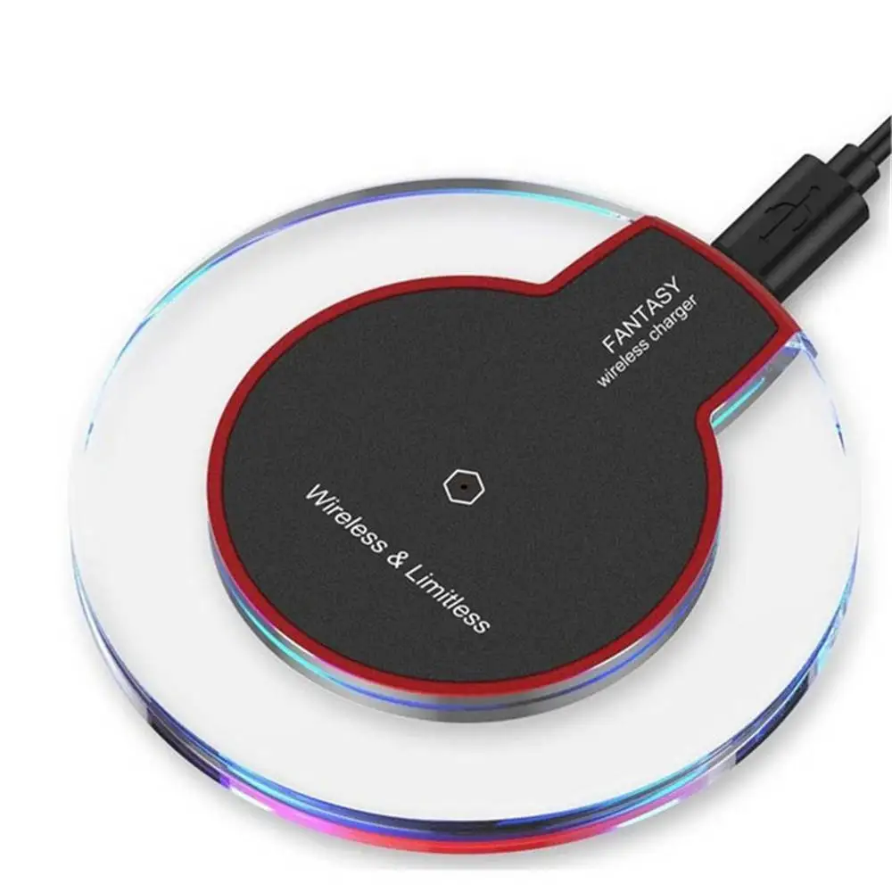 

Qi Wireless Charger 5W/10W Fast Safe Charging For Smart Phone Wireless Adapter For 5/6/7 Samsung Type C Micro USB