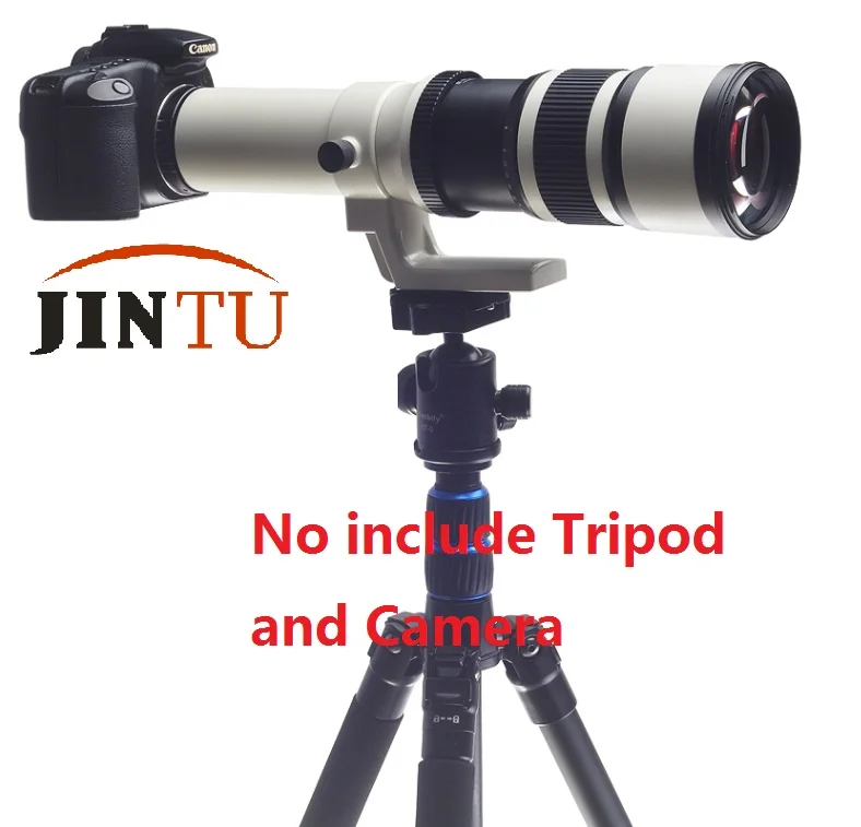 JINTU 500 мм f/6,3 телефото фиксированный объектив с фиксированным фокусным расстоянием+ T2 адаптер для цифровой однообъективной зеркальной камеры Canon EOS Камера 1300D 1200D 60D 70D 80D 7D 750D 800D 80D 90D 5DII