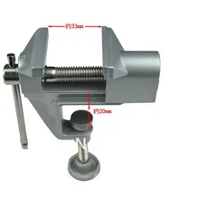 Высокое качество Алюминий Сплав Мини Универсальный Клещи вращения Ювелиры резиновые подкладки Хобби Скамья Клещи Таблица вице