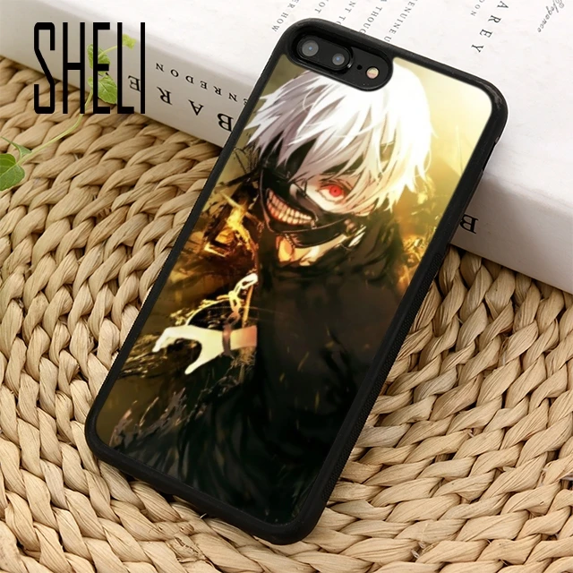 SHELI Tokyo Ghoul Phone Case Cover For iPhone 5 6 6s 7 8 plus 11 pro X XR XS max Samsung S6 S7 edge S8 S9 S10 |