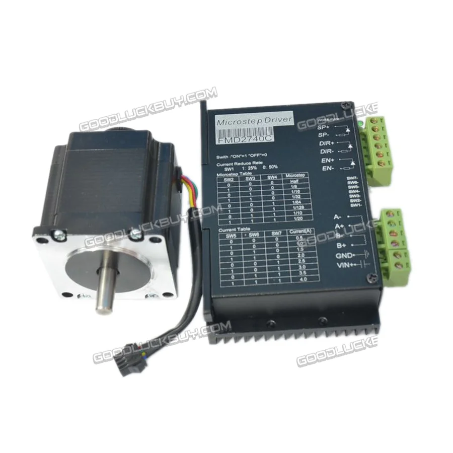 

2 Phase Stepper Motor Driver 4A 128 Subdivision FMD2740C + 57 stepper motor