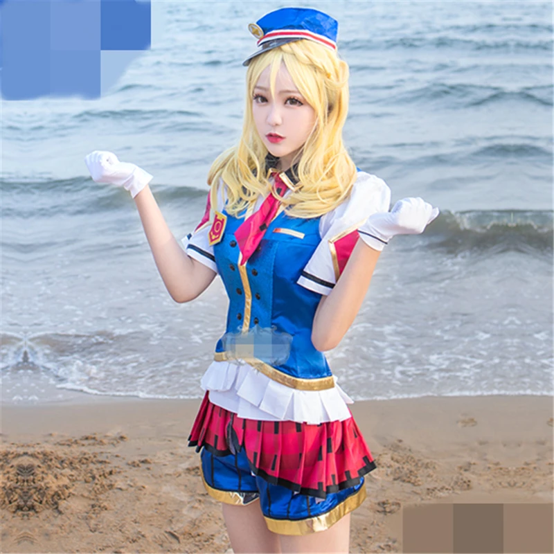 Костюм для косплея Love Live Sunshine охара Мари Aqours костюм счастливечерние со шлейфом
