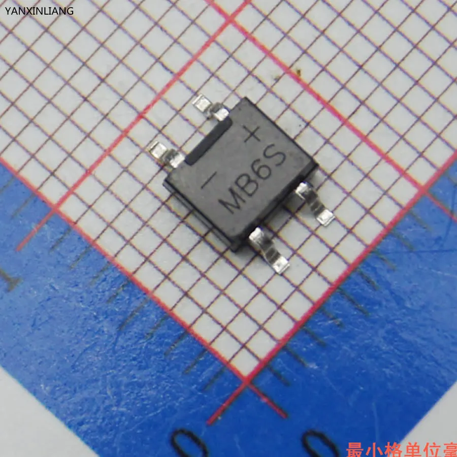 20pcs 600V 0.5A SOP 4 SMD выпрямительный диод bridge mb6s|rectifier diode bridge|diode bridgesmd rectifier |