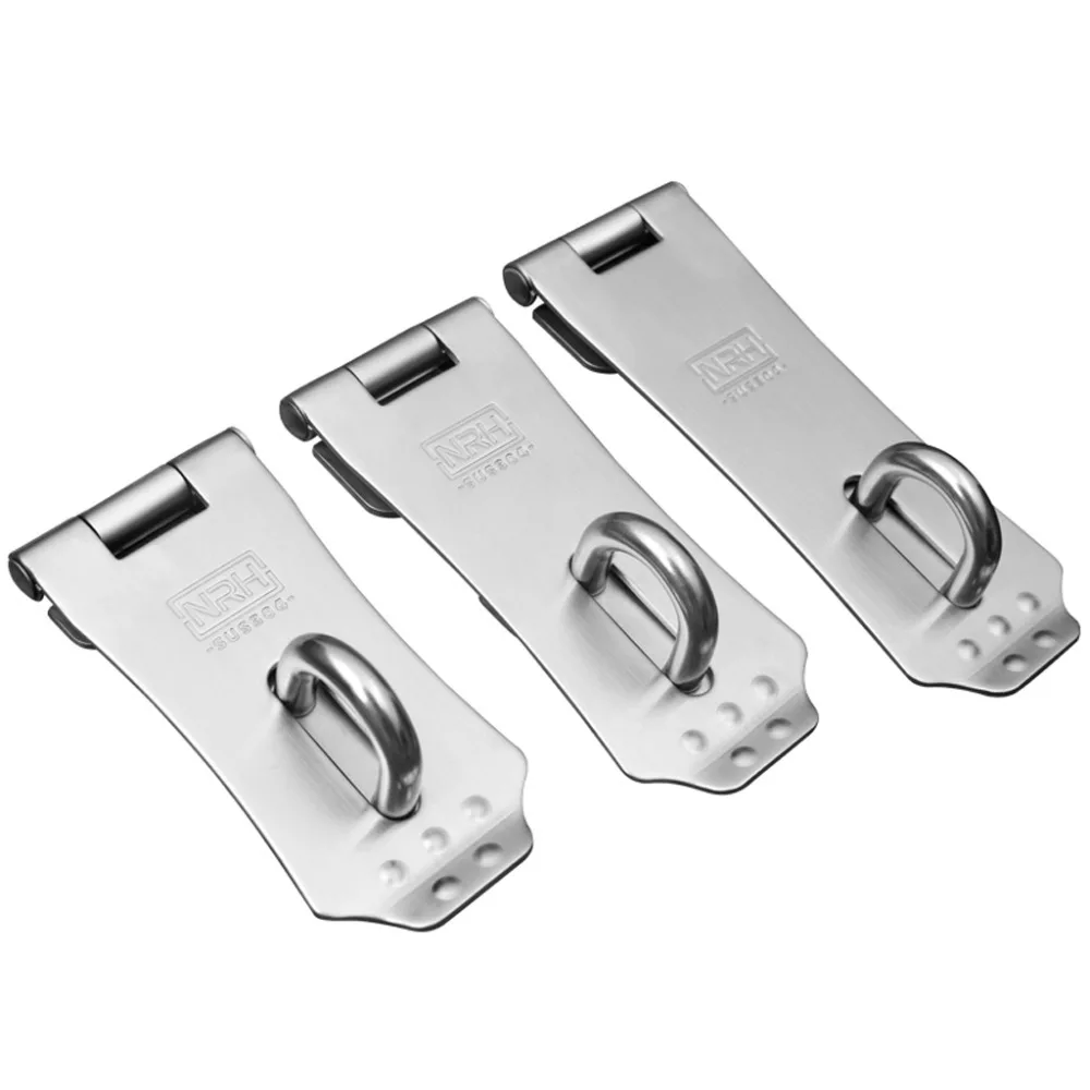 

Stainless steel HASP AND STAPLE Gate Door Shed Latch Lock with Padlock hardware