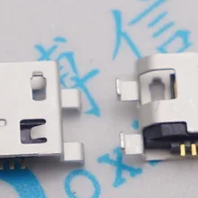 10 шт. Micro USB 5pin 0,8 без боковой плоской рта без завивки боковой гнездовой разъем для мобильного телефона Mini USB Jack