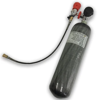 Günstig AC103201 3L CE Pcp Paintball Airsoft Tank 30Mpa Hochdruck Zylinder 4500Psi Carbon Faser Tank & Ventil Pcp Nachfüllen Acecare