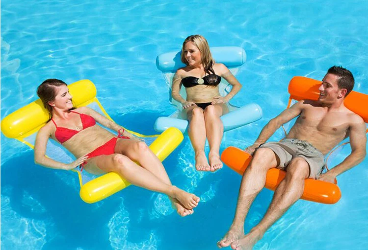 Летнее кресло для отдыха, плавающий стул, водная игрушечный гамак для взрослых, бассейн, плоты, надувные игрушки, пляжные вечерние игрушки