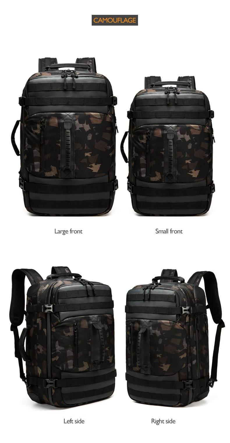 OZUKO, новинка, многофункциональные мужские рюкзаки для 15,", рюкзак для ноутбука, большая емкость, водонепроницаемый, для путешествий, мужской рюкзак Mochila, USB порт, школьный ранец