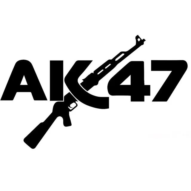 29.2CM*17.9CM AK47 Gun Car Truck Bumper Window Car Stickers Reflective