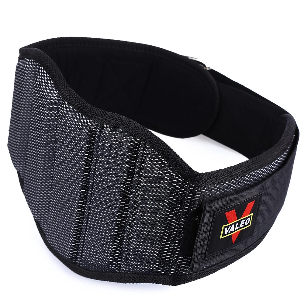 VALEO Sponge Nylon Weight Lifting Squat Belt Protect Lumbar Back Waist