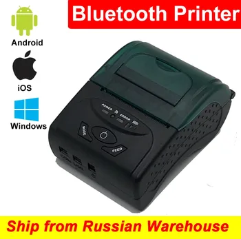 

ZJ5807 58mm BluetoothThermal Printer Android Pocket Printer iOS Mini Printer Bluetooth 4.0 Support Arabic Thai Russian language