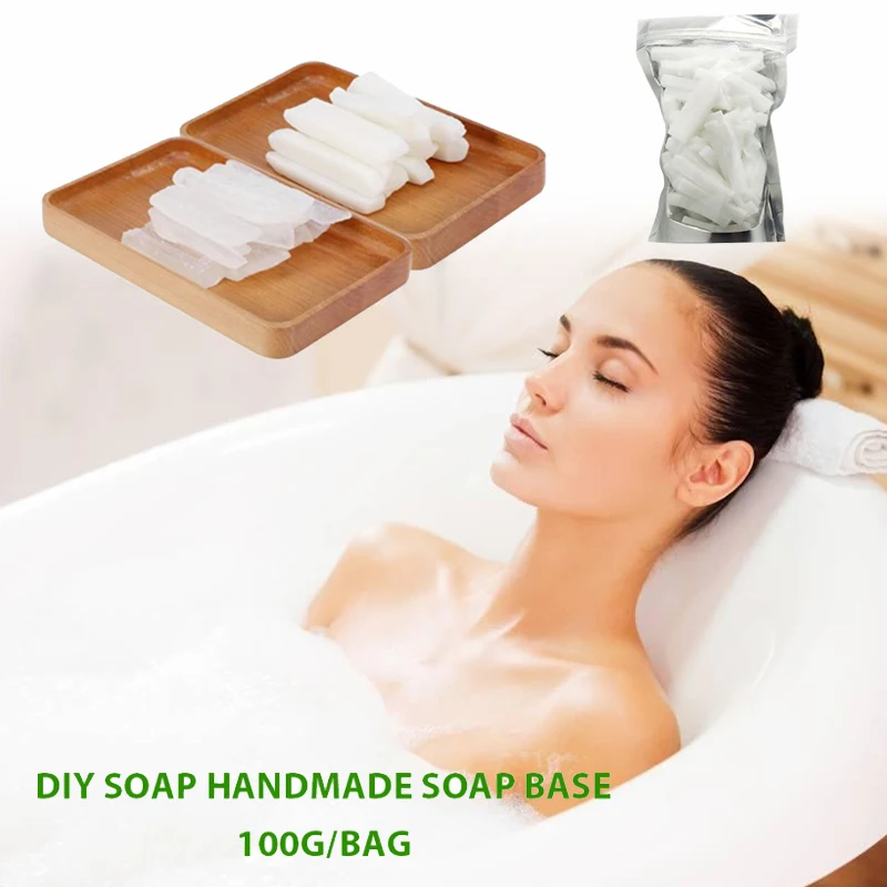 Сырье Saft подарок для ванной прозрачный для мытья лица Diy 100 г для здоровья ручной работы мыльница ручной работы