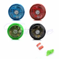 Светоизлучающий Professional YoYo шарикоподшипник String Trick Kids игрушка подарок новый произвольный цвет-B116