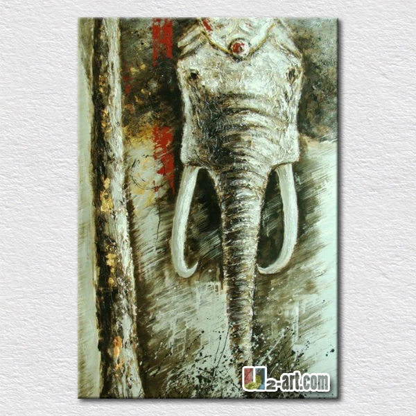 

Hot sell abstract elephant oil painting good decoration products for friends home wall decoration