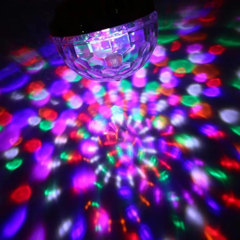 6 Вт ротационный Кристалл волшебный RGB Шар Светодиодный лампа для сценического прожектора E27 лампа для дискотеки вечерние DJ Рождественский эффект света ночные клубы вечерние DJ