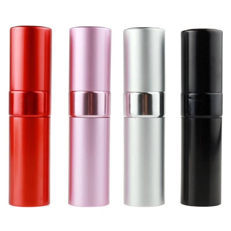 

SurbYR 8ML Mini Portable Aluminum Telescop Refillable Perfume Bottle With Atomizer Empty Parfum Case With Gift Boxes For travel