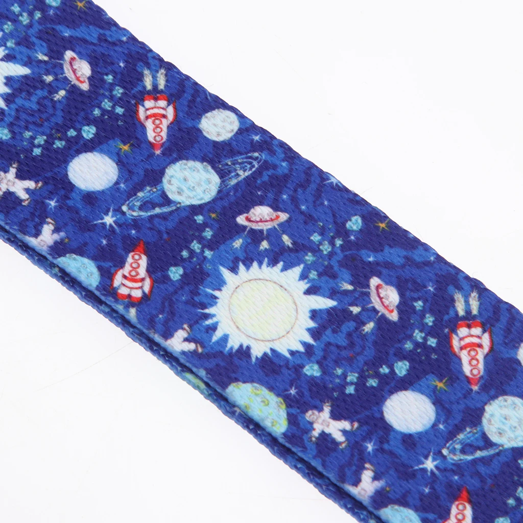 Tooyful Durable Cool Printing Pattern T/C Ukulele Shoulder Strap 4 String Guitar Belt Musical Instrument Accessory