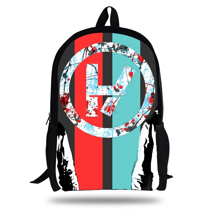 Kolleg Mochila популярный рюкзак с принтом Twenty One Pilots для детей модные школьные сумки