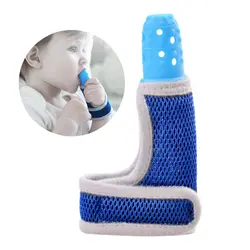 Детские Силиконовые Molars рукав для пальца большой палец рукав детские игрушки против укуса Прорезыватель зубов