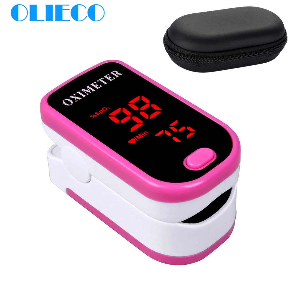 

Mini Accurate Smart Portable Finger Pulse Oximeter SPO2 PR Saturation Meter Oximetro with Lanyard and Case Heart Beat Tonometer