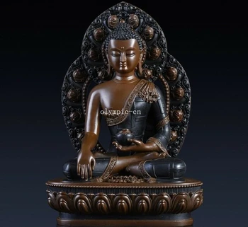

11'' bronze copper buddhism tathagata Bhaisajyaguru Medicine Buddha Sakyamuni