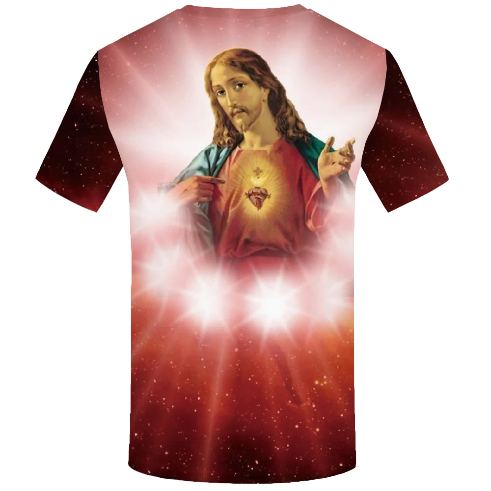 KYKU Jesus T-shirt Men Character T Shirt Hip-hop Tshirt Moon Anime Clothes Cool Funny T Shirts Gothic Mens Clothing 2018 Summer