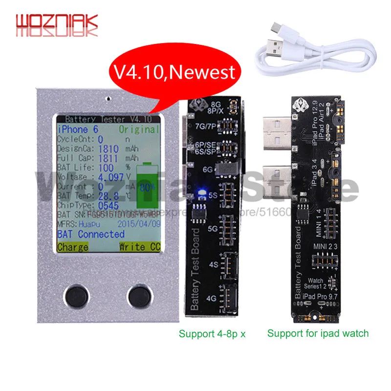 

for iphone 4 5s 6 6s 6p 6sp 7 7p 8 8p x for ipad mini 1 2 3 4 Air pro Battery Detector Zero Recognition and Repair Instrument