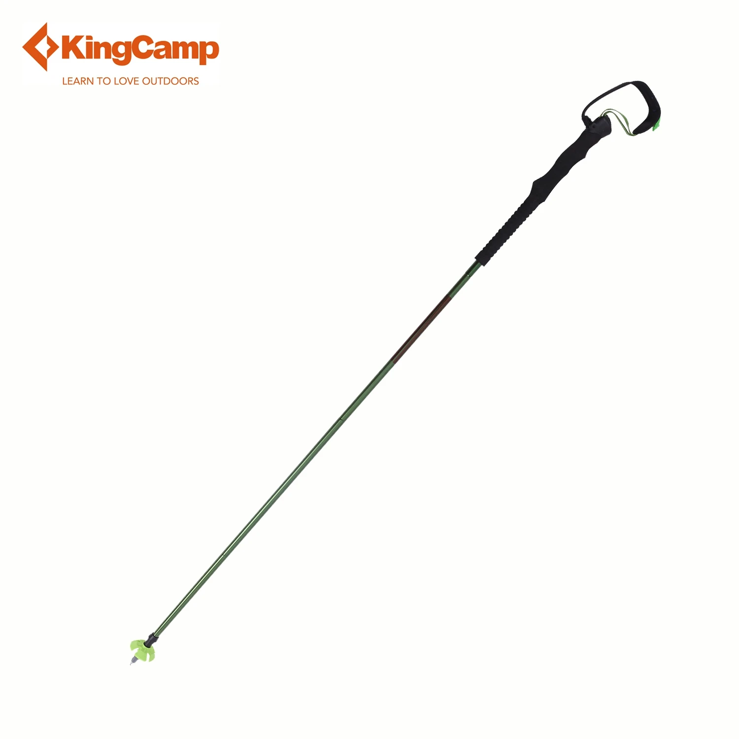 

KingCamp Camping Nordic Walking Poles Aluminum Walking Stick Trekking Pole Portable Adjustable Ultralight 4-section (Single)