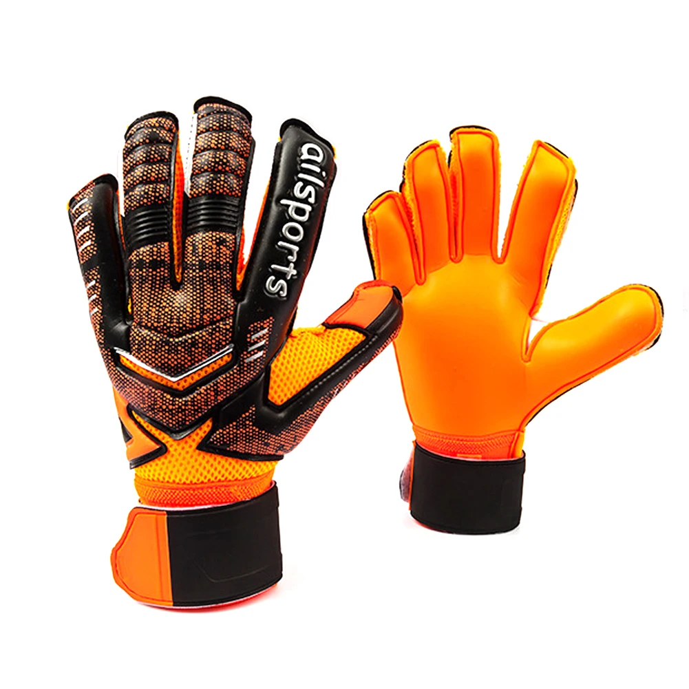 

Football Goalkeeper Gloves Professional Goalkeepers Gloves Finger Protection Thickened Latex Soccer Goalie Gloves top quality