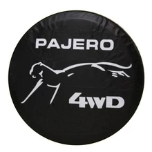 14″ 15″ 16″ 17″ Inch Heavy-Duty PVC Leather Spare Tire Wheel Cover Case Pouch Protector Bag For Mitsubishi Pajero