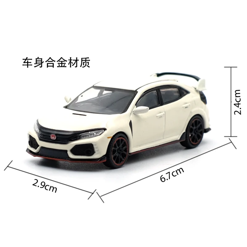 1:64 TSM модели Honda Civic Тип R литье под давлением модель автомобиля Мини GT