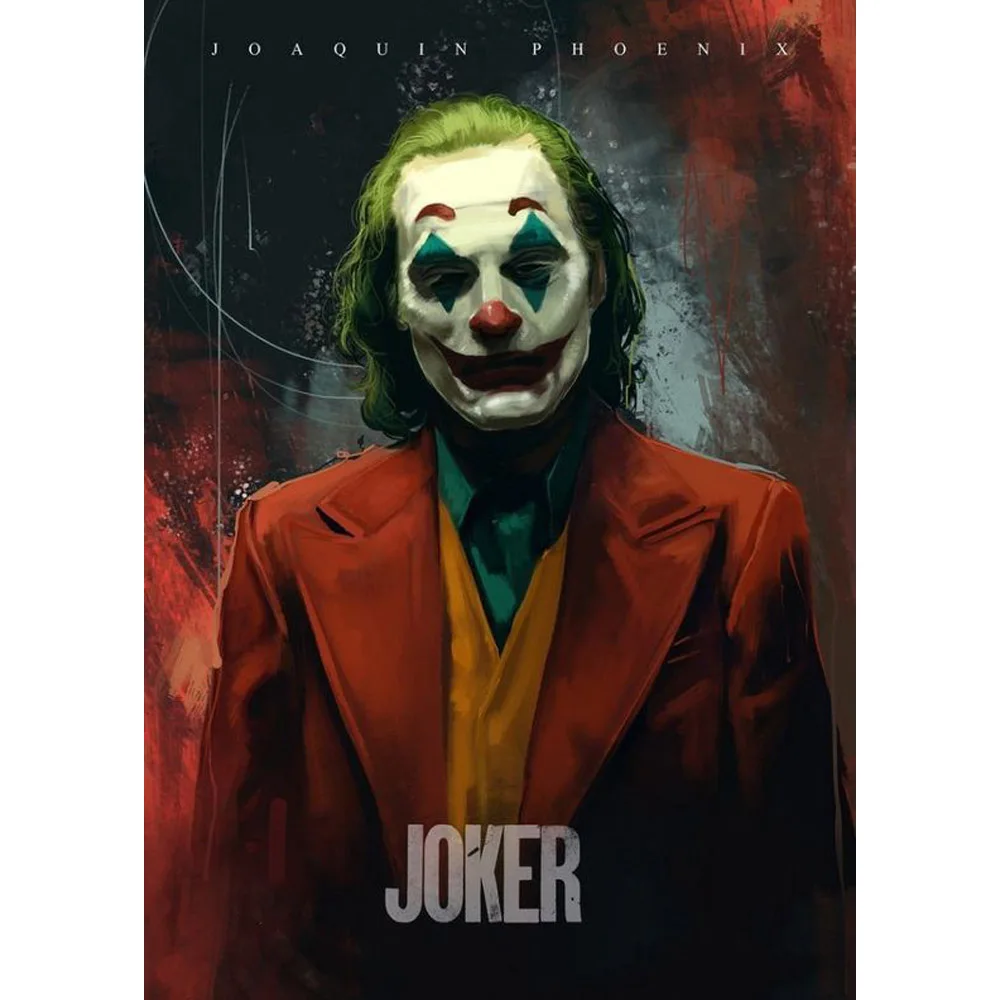 Joker, Joaquin, Phoenix, Хит, Ledger, DC фильмы-комиксы, Настенная художественная живопись, печать на холсте, плакаты, картинки для дома - Цвет: 2