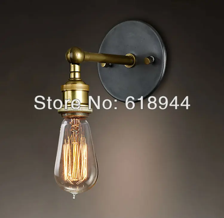 2013 NEW Vintag Copper Edison Light Bulb with Vintage Style Brass Wall