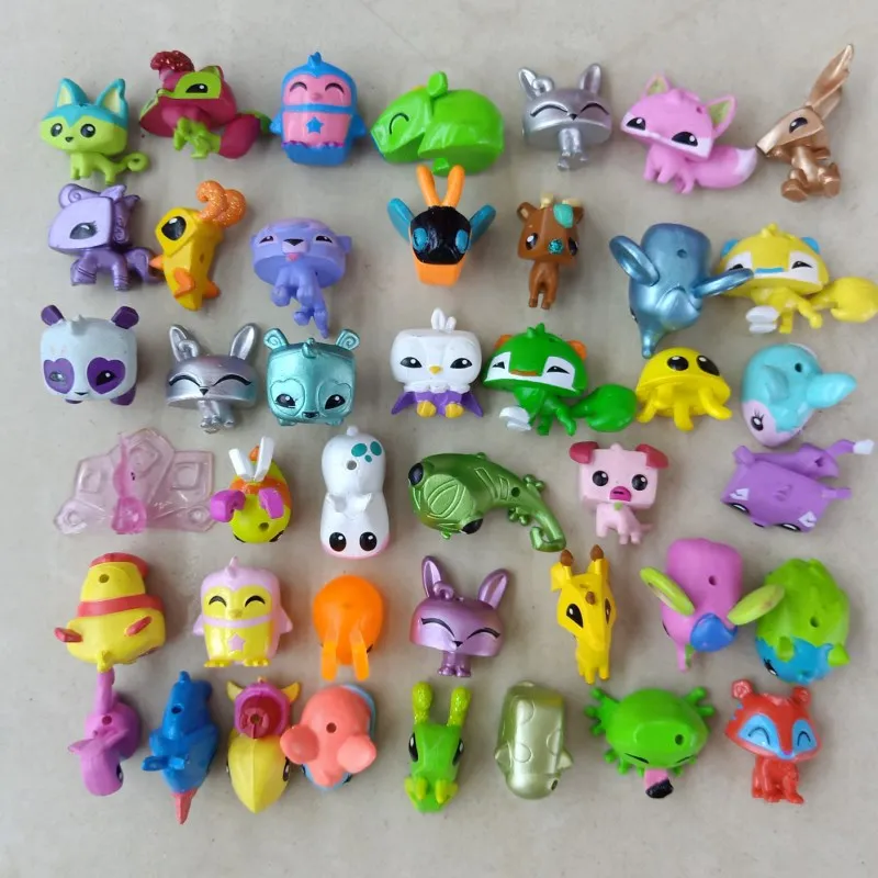 10 unids/set Animal Jam juguetes colección de muñecos mascota pequeña tienda figura de Animal de dibujos animados de juguete chico colección para niños regalo