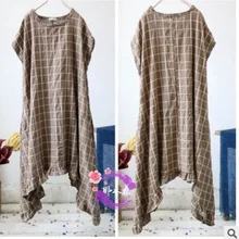 Выпуск товара летом г. хлопок, лен MS Досуг Оригинальная футболка дизайн свободный большой ярдов