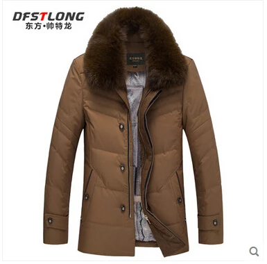 Cheap 2015 New Hot Winter Thicken Warm Men Down jacket Coat Parkas Outerwear  Leisure Hooded Fox Fur collar Mid Long Plus Size 5XXXXXL