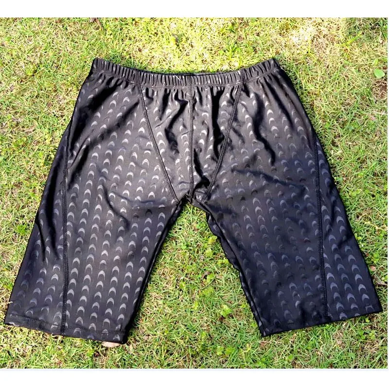 Men's Quick-drying Faux Shark Skin Swimming Trunks - Image 9